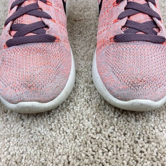 Nike Women’s Lunareptic Flyknit Multi-Color Running Shoes - Plum Fog - Picture 4 of 7